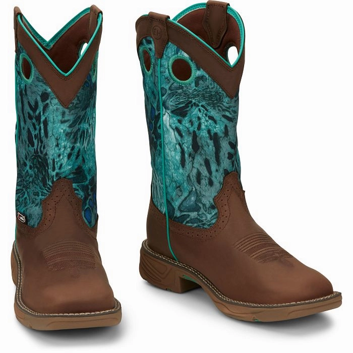 Daily Comfort All Weather Cold Weather Commuter Justin Ladies Rush Stampede Work Boots Style SE4355
