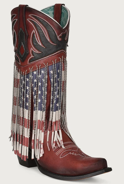 CORRAL STARS AND STRIPES SNIP TOE BOOTS STYLE C4015 Elevated Comfort