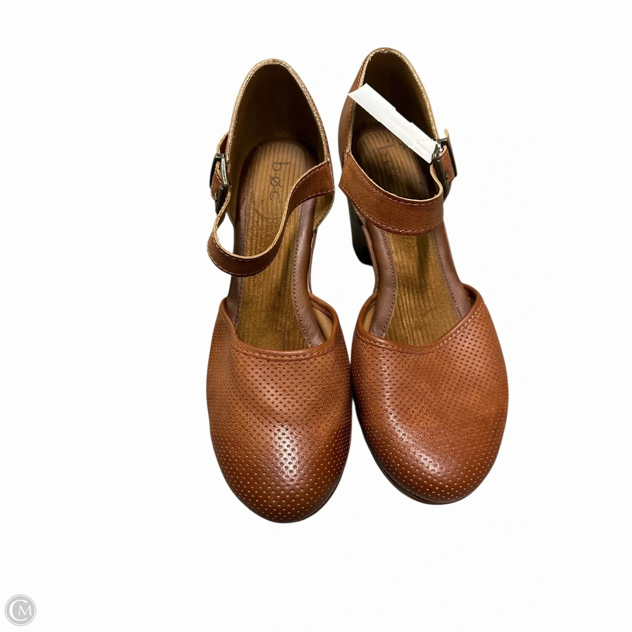 Custom Wedding Heels Shoes Heels Block By Boc In Brown, Size: 9