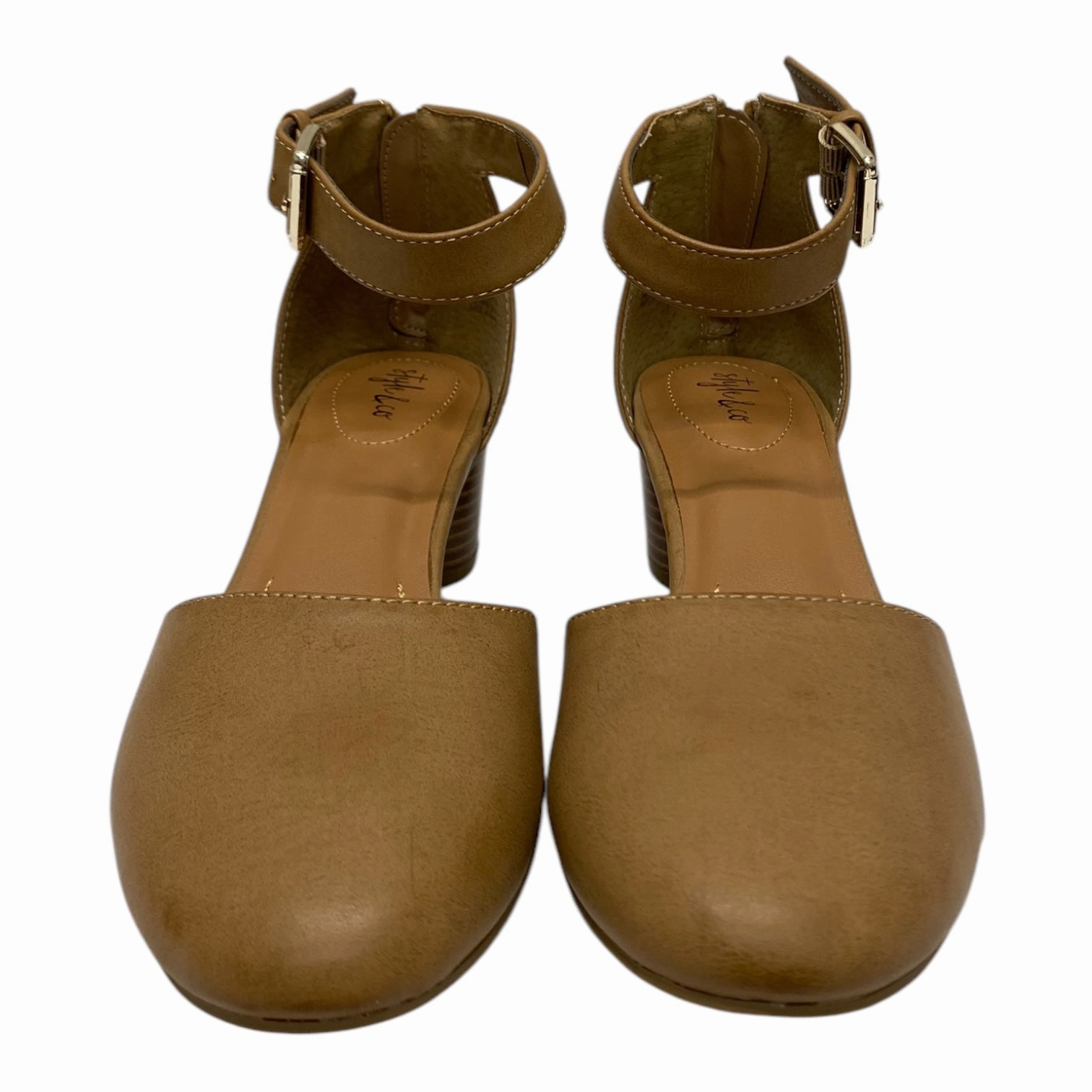 Shoes Heels Block By Style And Company In Cream, Size:7.5 Breathable Upper