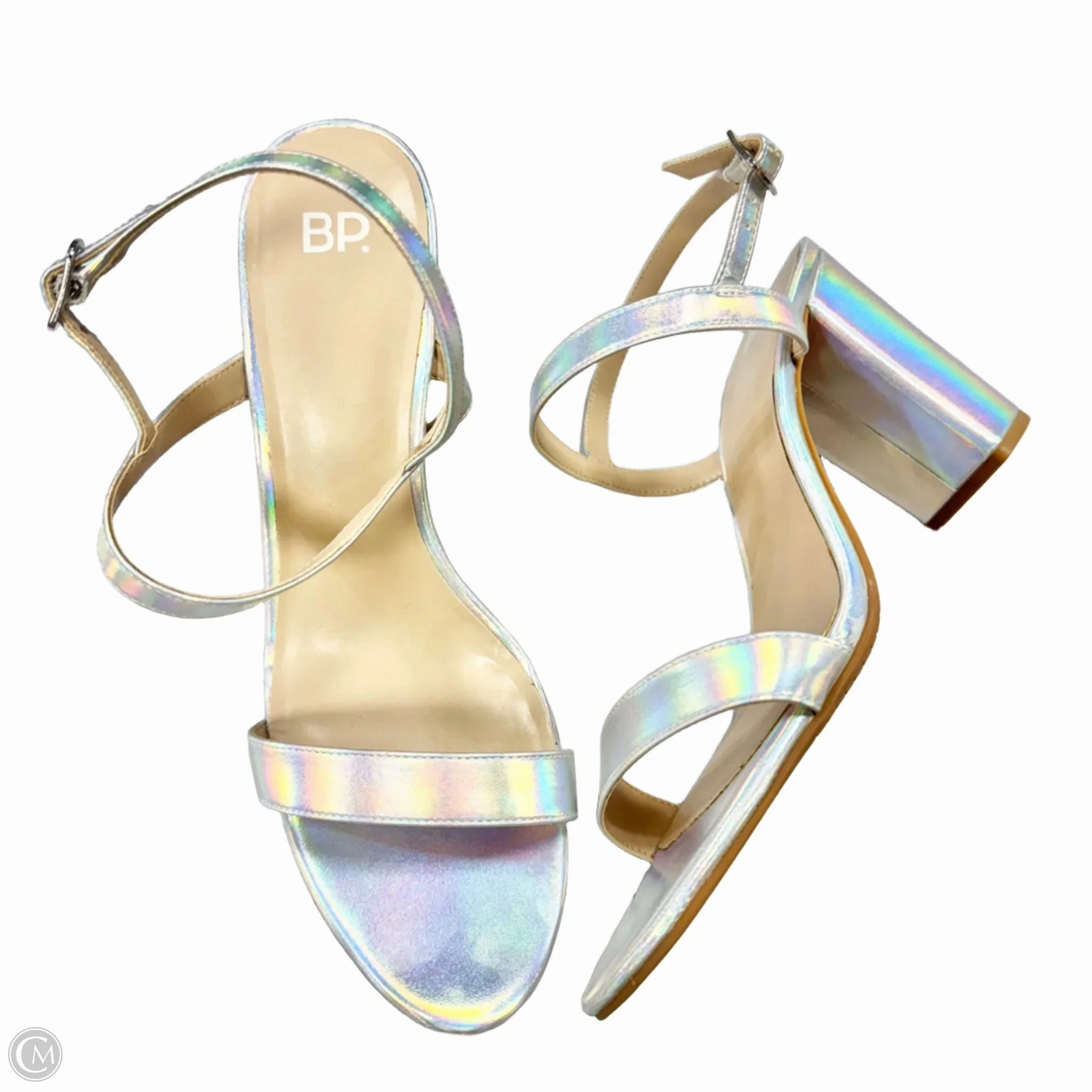 Indoor Shoes Heels Block By Bp In Silver, Size: 11