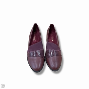 Pointed Pumps Shoes Heels Block By Gloria Vanderbilt In Maroon, Size: 8