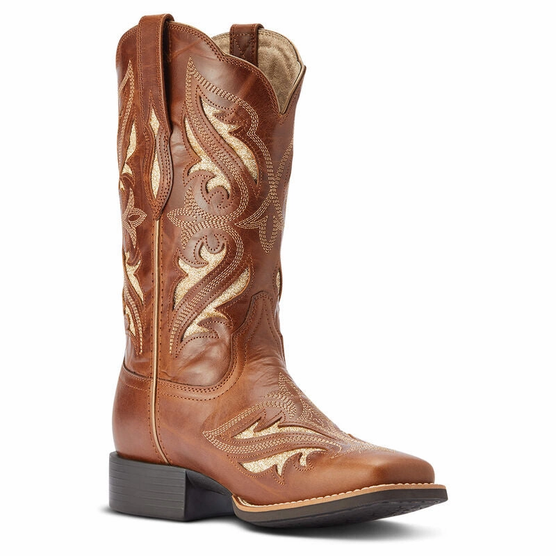 Shock   Absorbing Midsole Ariat Ladies Round Up Bliss Western Boot Style 10042446