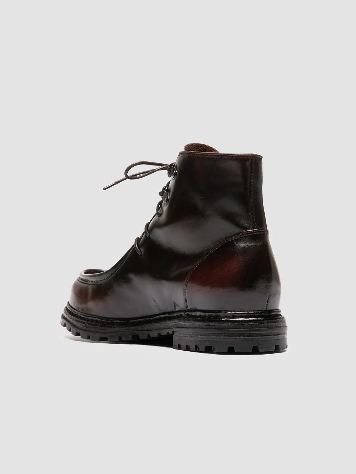 Art Soul Reinforced Form Windy Weather VOLCOV 010 - Dark Burgundy Leather Lace-Up Boots