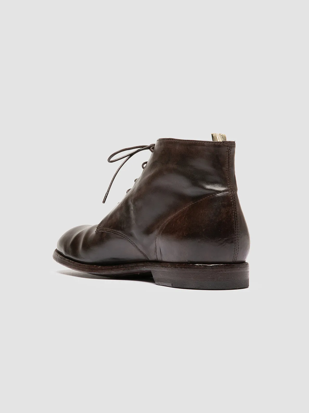 SOUND 003 - Brown Leather Lace-up Boots Work Terrain