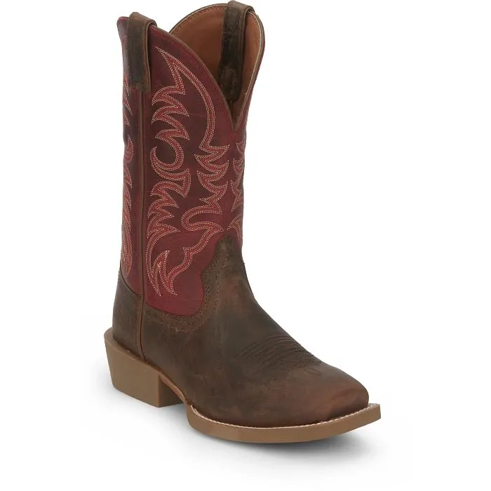 Protective Sole Justin Mens Muley Western Boots Style SE7610