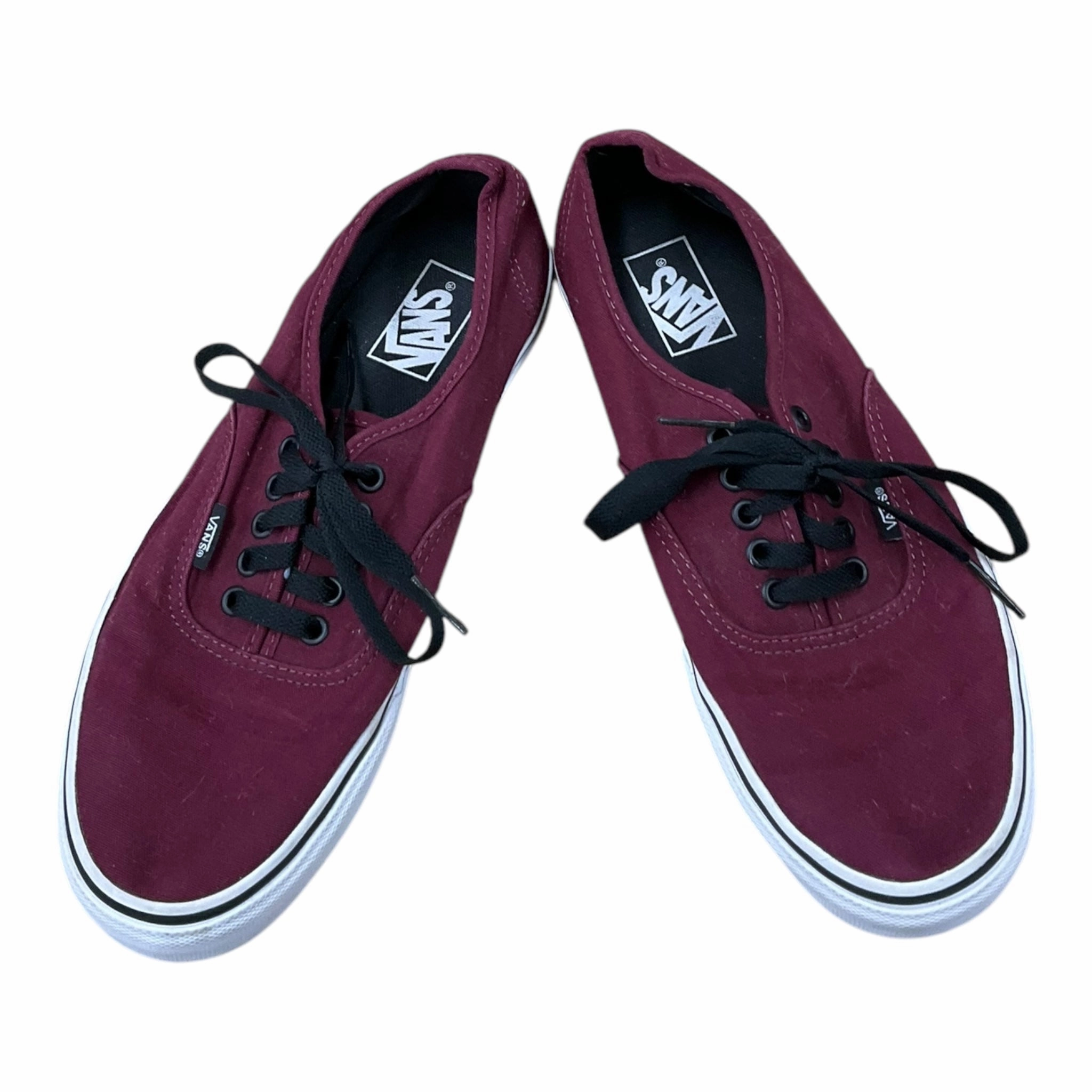 Soccer Field Affordable Shoes Sneakers By Vans In Maroon, Size: 10