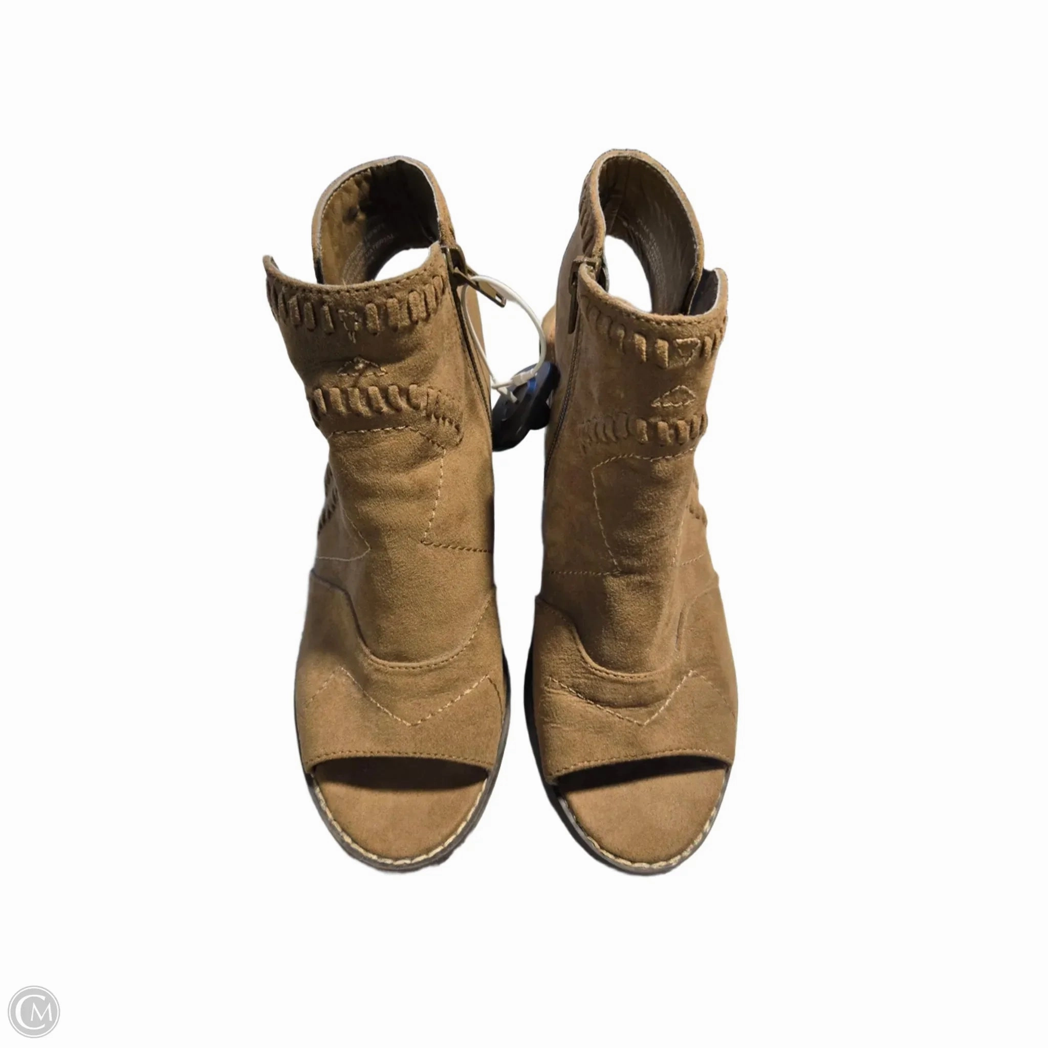 Shoes Heels Block By Madeleine In Brown, Size: 7.5 Peep Toe Sandals