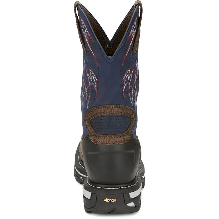 JUSTIN MENS FRONTLINE HIGHVIZ COMPOSITE TOE WORKBOOTS STYLE CR2153 Durable Design