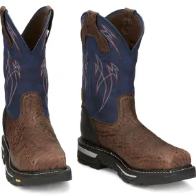 casual daily wear Quick Step Comfort JUSTIN MENS FRONTLINE HIGHVIZ COMPOSITE TOE WORKBOOTS STYLE CR2153