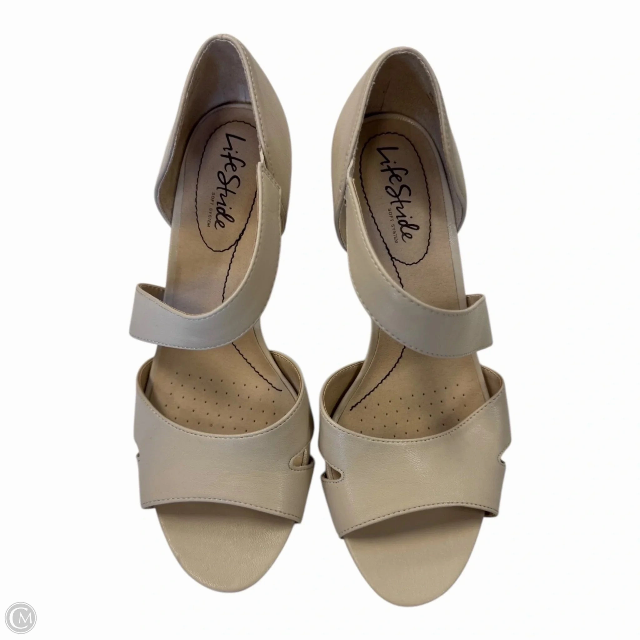 Boho Style Heels Classic Shoes Heels Stiletto By Life Stride In Cream, Size: 8