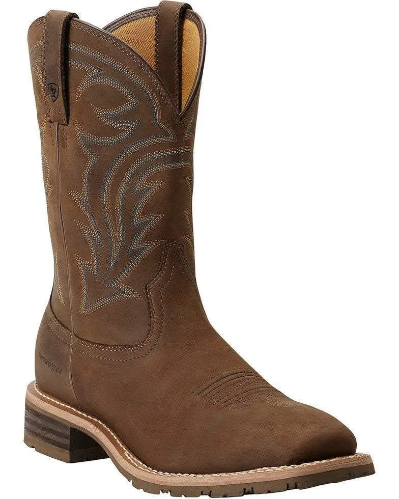 Ariat Men's Waterproof Hybrid Rancher Boots Style 10014067 Comfort Tongue Minimalist Style