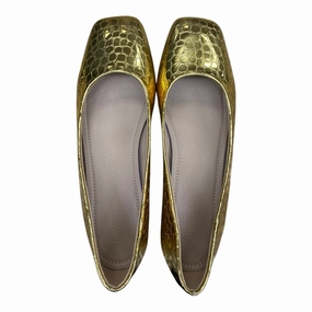 Sexy Platform Heels Shoes Heels Block By Clothes Mentor In Gold, Size:8.5