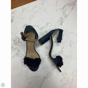 Pointed Heeled Shoes Shoes Heels Block By Ann Taylor In Navy, Size: 6.5