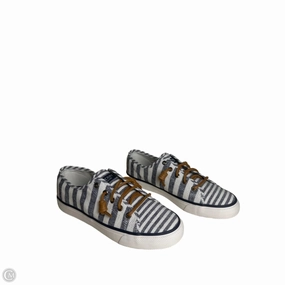 Shoes Sneakers By Sperry In Blue & White, Size: 8 Lace Up System
