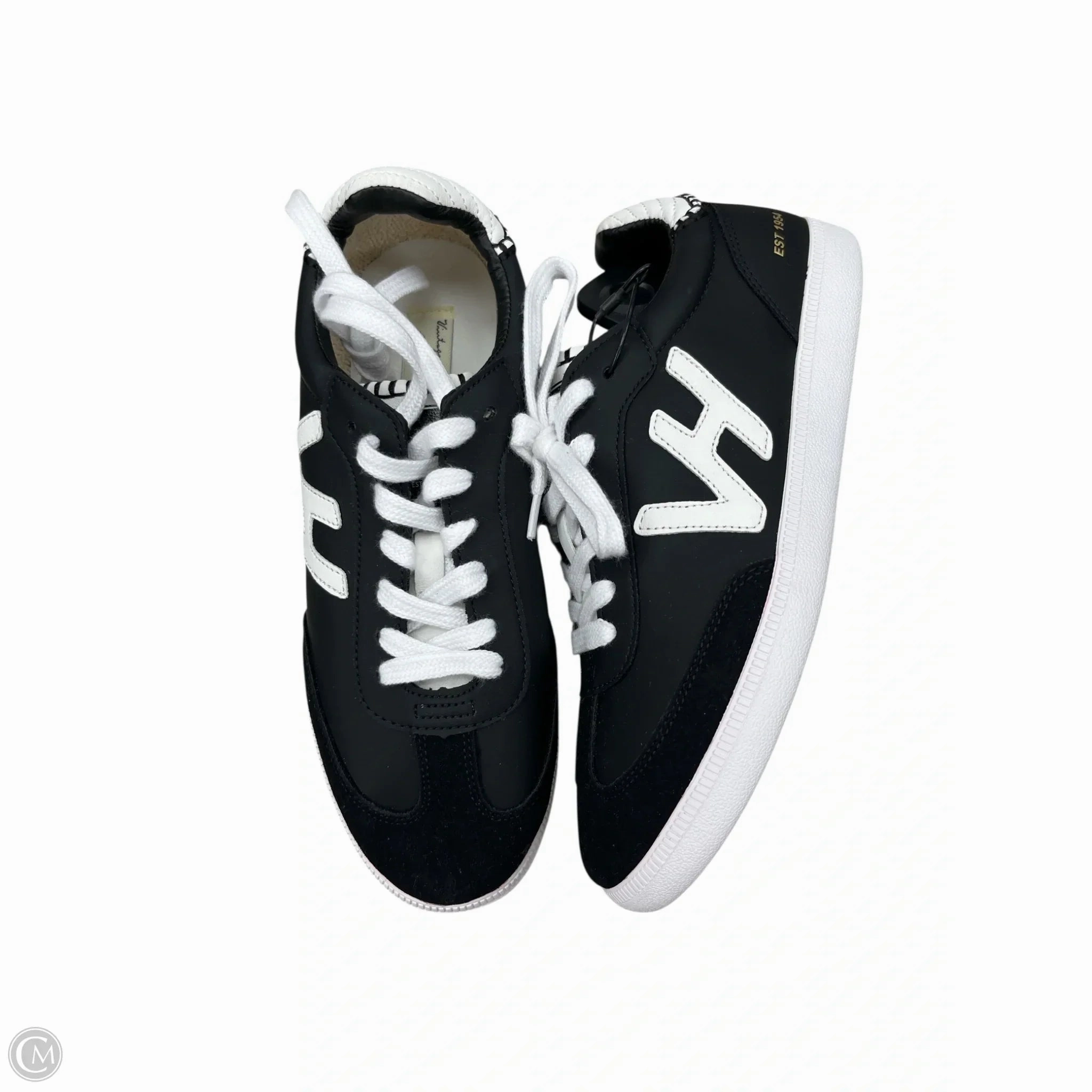 Run Style Anti Static Materials Shoes Sneakers By Vintage Havana In Black & White, Size: 9