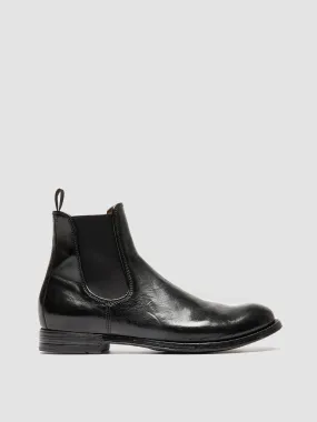Cozy Feel ANATOMIA 083 - Black Leather Chelsea Boots