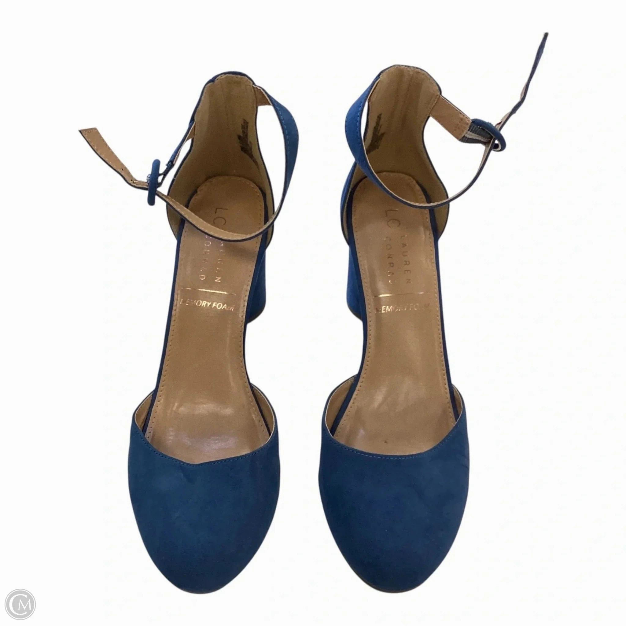 Shoes Heels Block By Cmc In Blue, Size: 10 Autumn footwear
