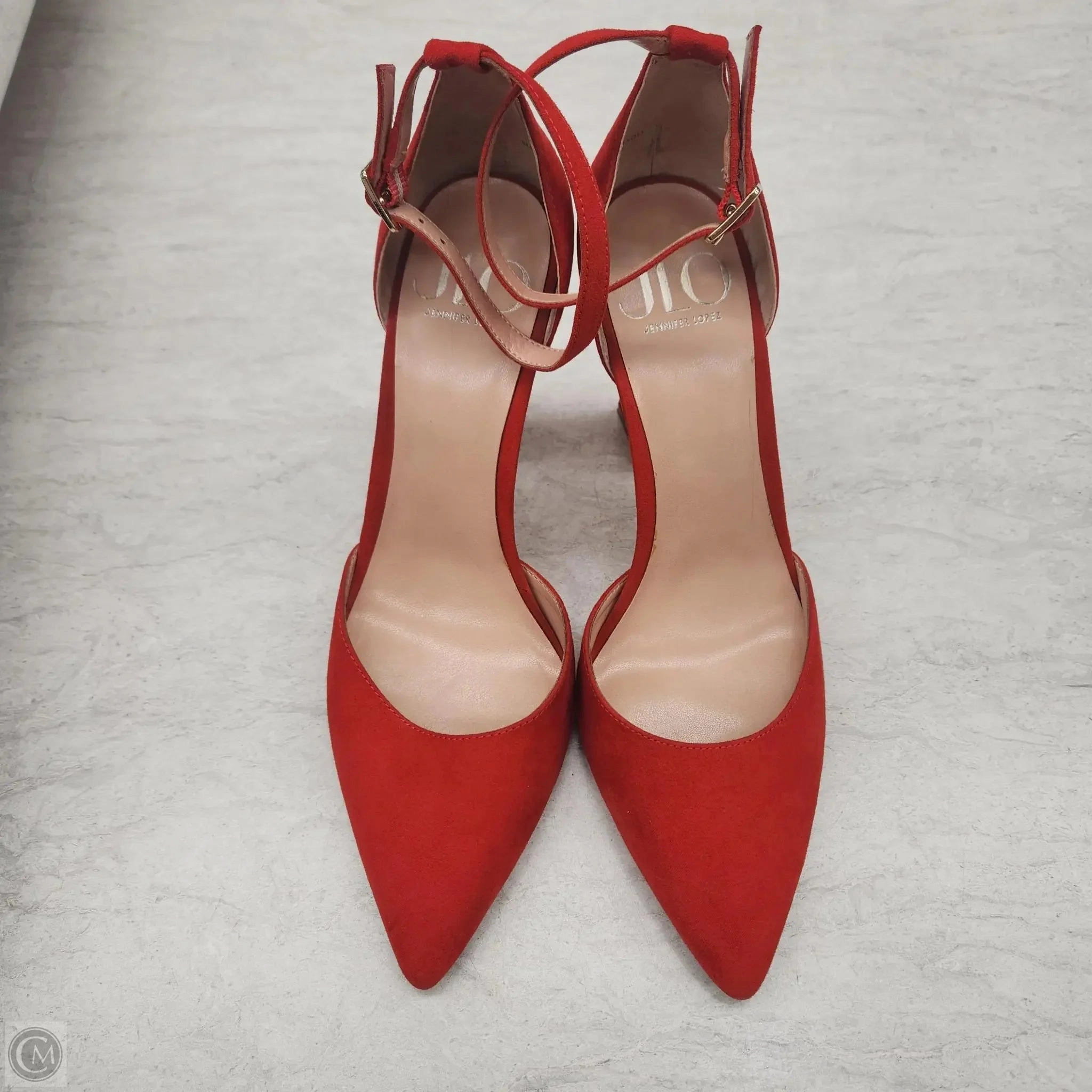 Vintage Look Shoes Heels Stiletto By Jennifer Lopez In Red, Size: 8