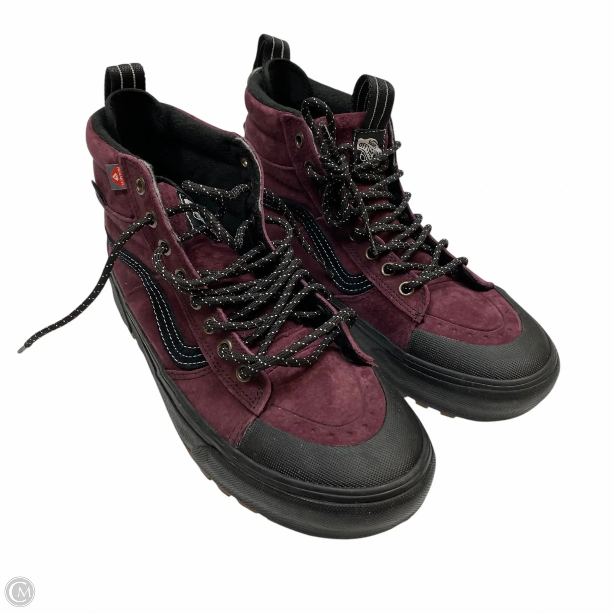 Workout Routine Shoes Sneakers By Vans In Black & Red, Size: 9