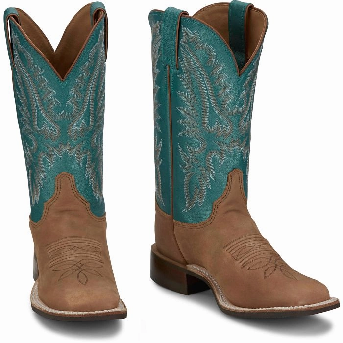 JUSTIN LADIES SHAY WESTERN BOOTS STYLE BR540 Cushioned Step Adventure Journey