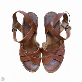 Shoes Heels Block By Born In Brown, Size: 9 Stretchable Fabric