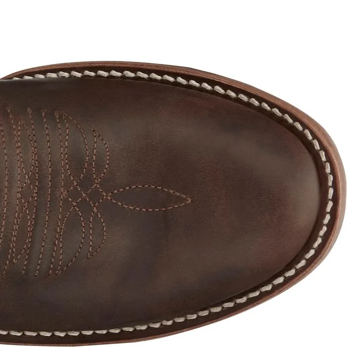 Justin Mens Wells Round Toe Western Boots Style GR8017 Ranch Wear